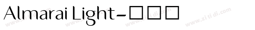 Almarai Light字体转换